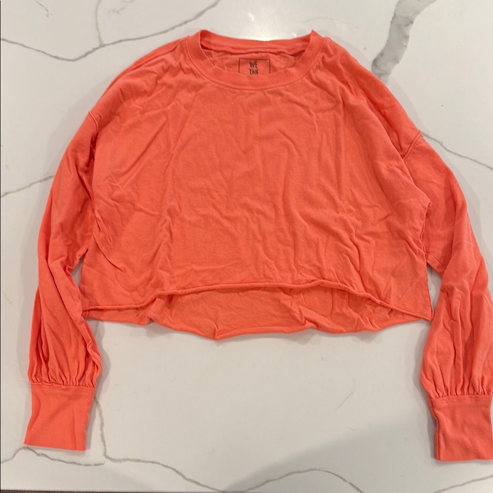 Free People Women's crop Coral Top
